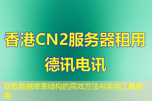 獲取數(shù)據(jù)庫表結(jié)構(gòu)的高效方法與實(shí)用工具指南
