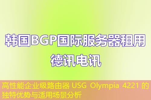 高性能企業(yè)級路由器 USG Olympia 4221 的獨特優(yōu)勢與適用場景分析
