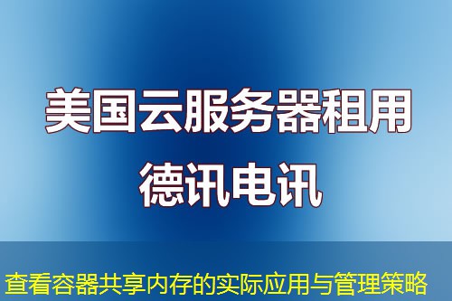 查看容器共享內(nèi)存的實際應(yīng)用與管理策略