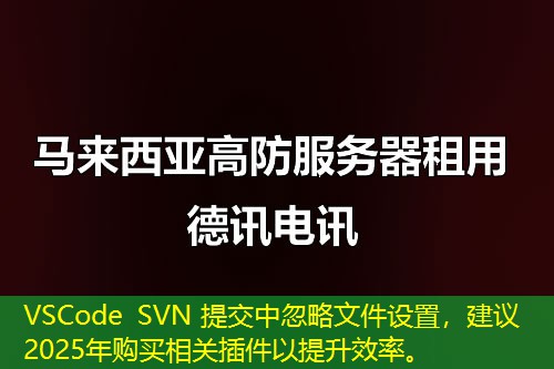 VSCode SVN 提交中忽略文件設(shè)置，建議2025年購買相關(guān)插件以提升效率。