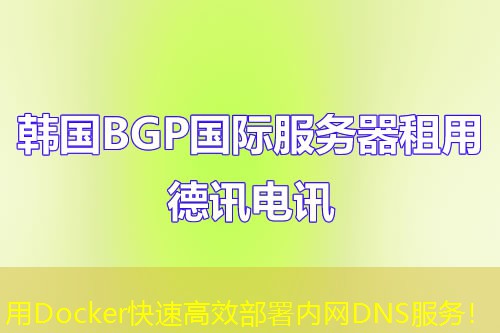 用Docker快速高效部署內(nèi)網(wǎng)DNS服務(wù)！