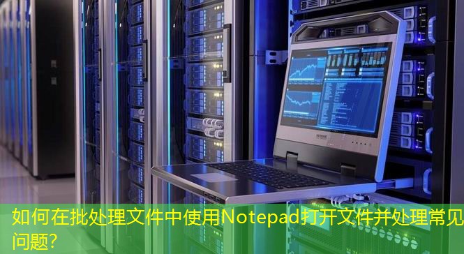 如何在批處理文件中使用Notepad打開文件并處理常見問題？