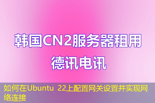 如何在Ubuntu 22上配置網(wǎng)關(guān)設(shè)置并實(shí)現(xiàn)網(wǎng)絡(luò)連接