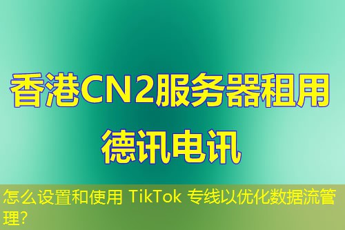 怎么設(shè)置和使用 TikTok 專線以優(yōu)化數(shù)據(jù)流管理？